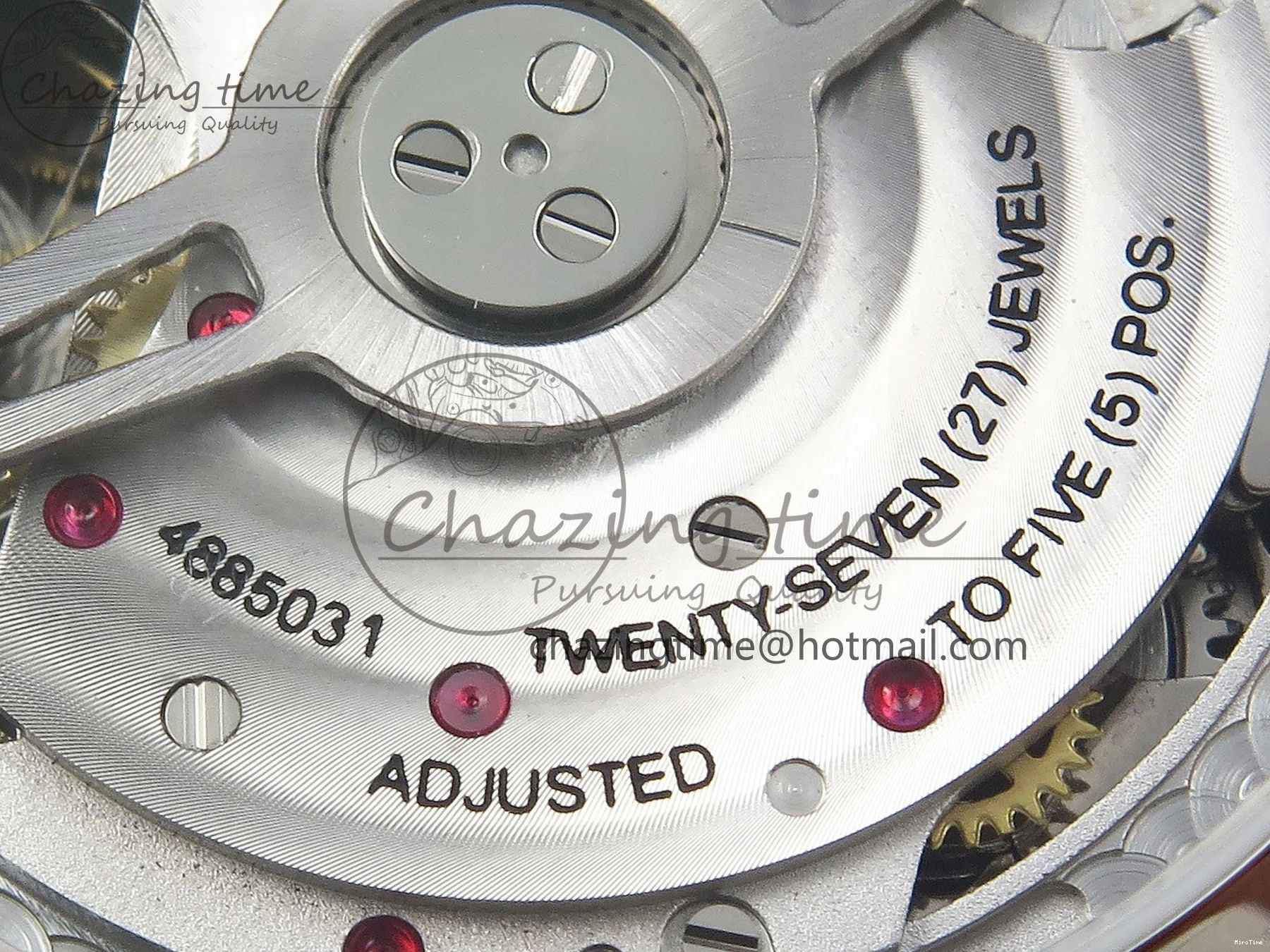 MIROTIME 0412 Casual Portuguese Chrono IW3716 Z+F 1:1 Best Edition White Dial on Blue Rubber Strap A 7016